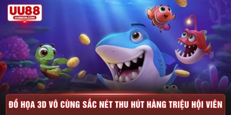 Đồ họa 3D vô cùng sắc nét thu hút hàng triệu hội viên